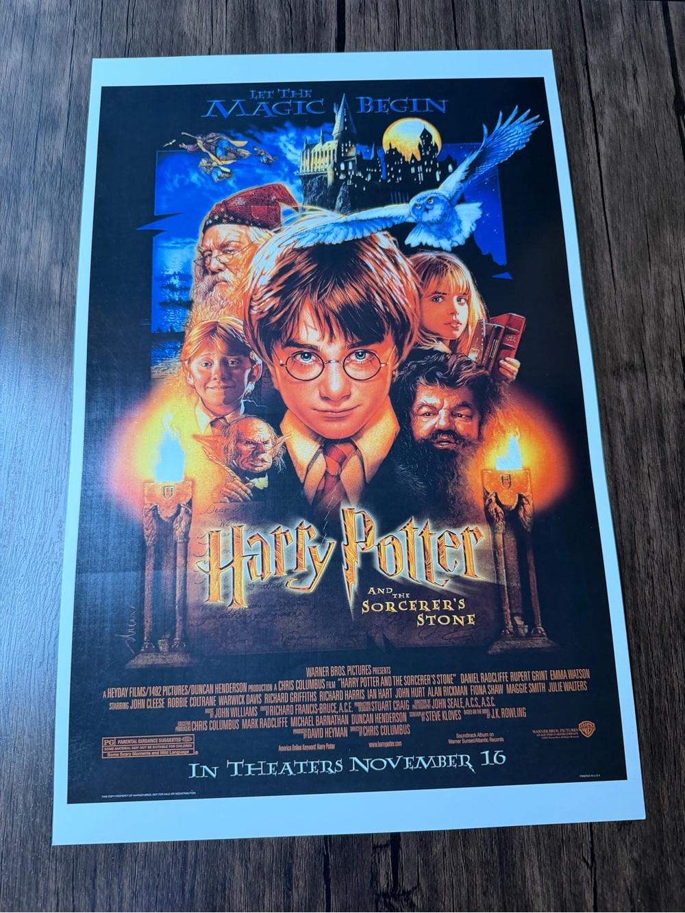 Harry Potter and the Sorcerer’s Stone movie poster print 11x17